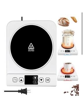 2 in 1 Sourdough Starter and Coffee Mug Warmer with 24H Timer and Precise